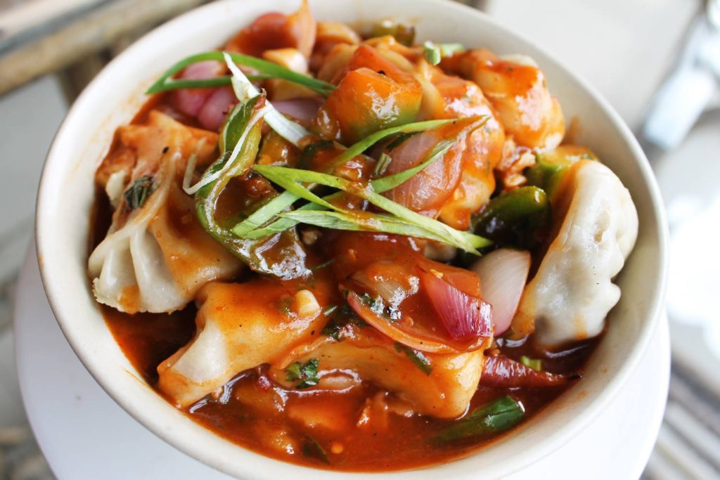 Chilly momo - it is full of spicy taste. 