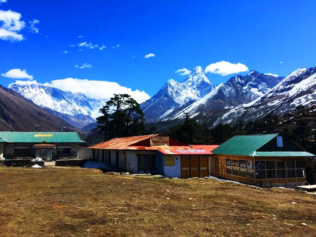 Mt Ama Dablam 6812 in the background - the picture was taken from Tengboche village