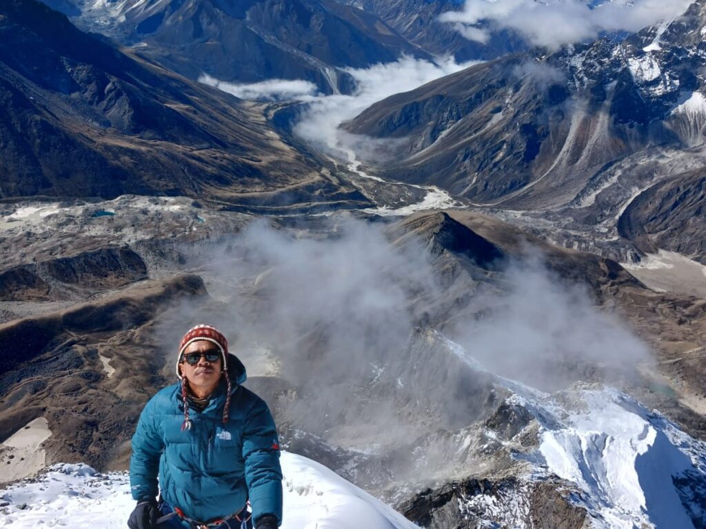 Close to summit of Island Peak