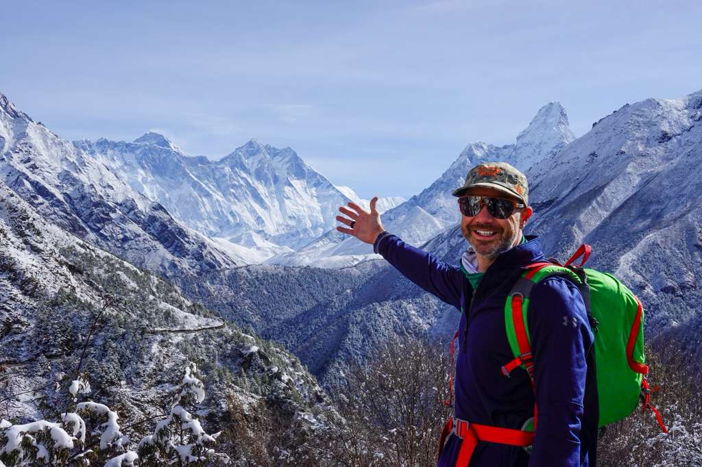 Snowy weather, yet the breathtaking views of Ama Dablam and Mount Everest make it truly unforgettable.