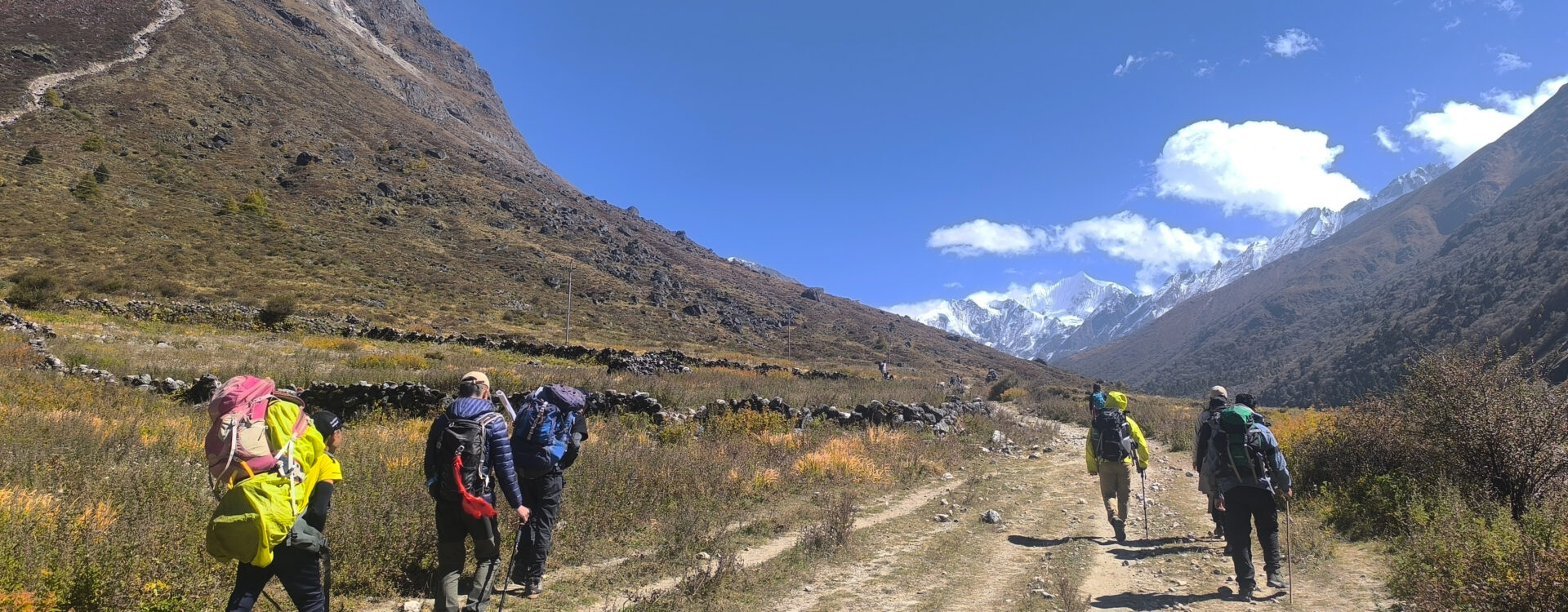 On the way to Langtang Gosaikunda Trek