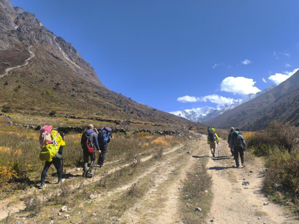On the way to Langtang Gosaikunda Trek