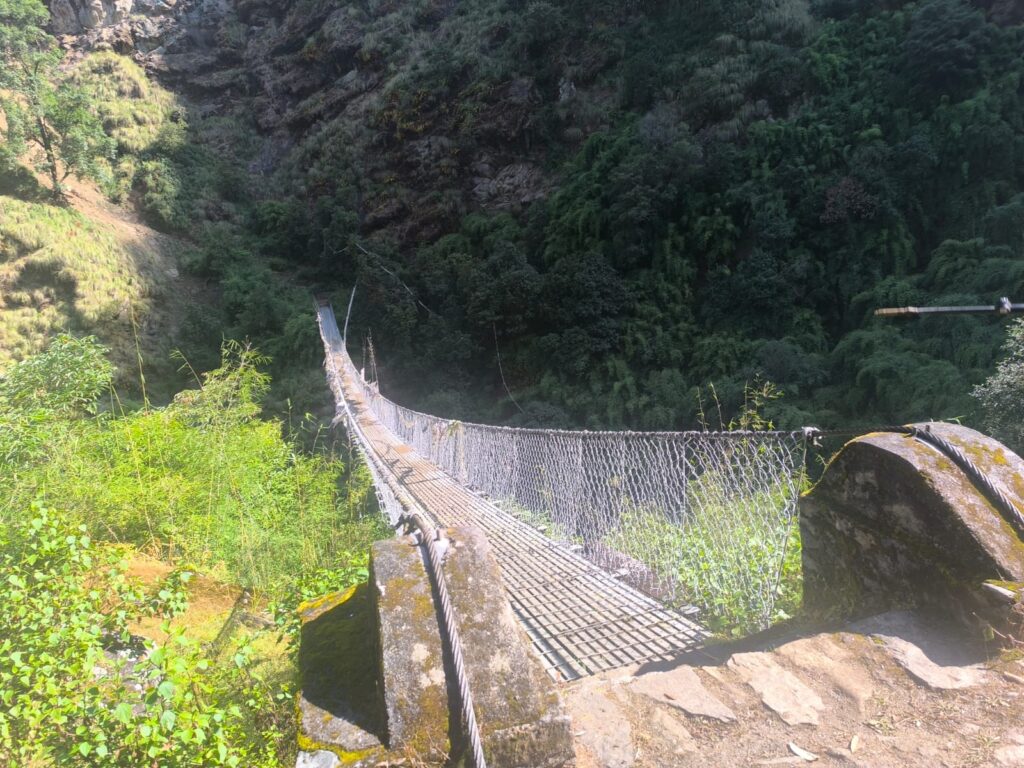 suspension bridge tamang heritage