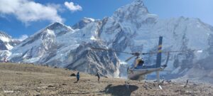 Everest Base Camp Helicopter Landing