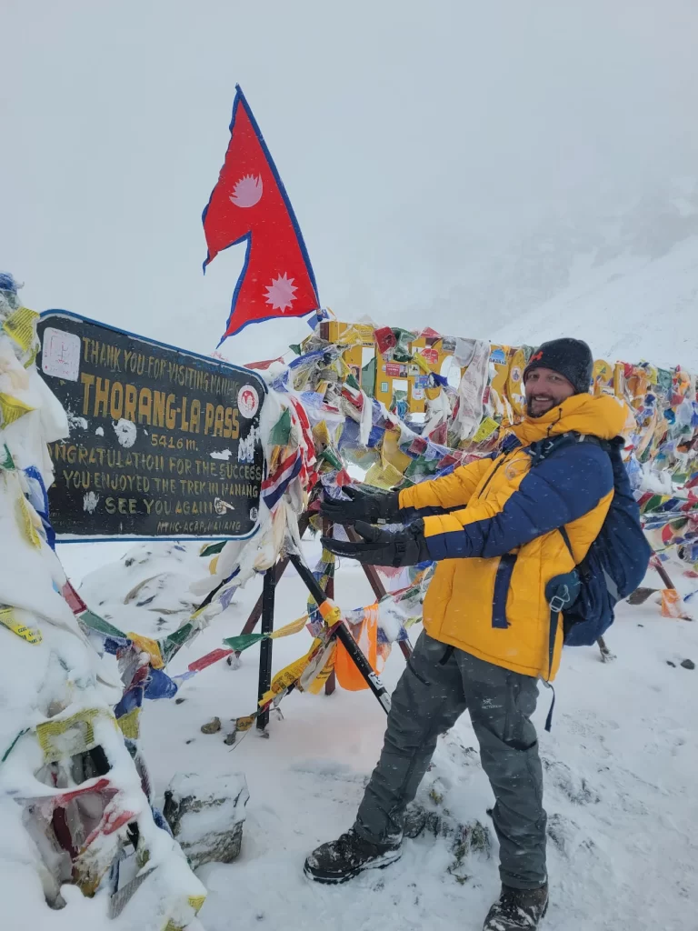 Kevin at Thorong La Pass