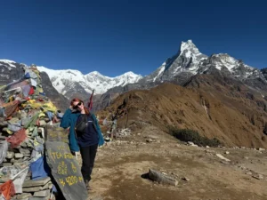 Panoramic mountain view from Mardi Himal Viewpoint