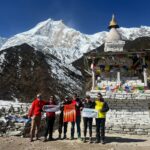 Gorka and the team in Pungen Gompa