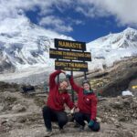 Dana and Nick reached Manaslu Base Camp