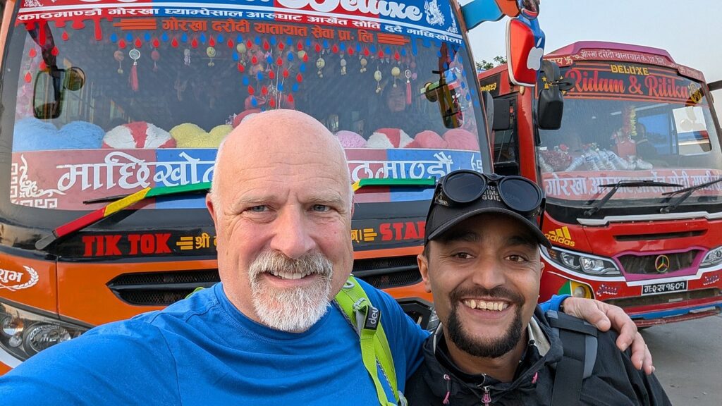 Reviews 4 John Henry with Guide Sharan ready for Manaslu Trek