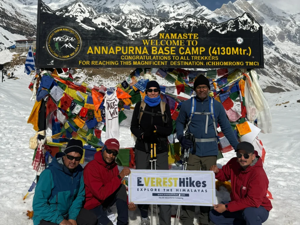 A group of Annapurna Base Camp Trek
