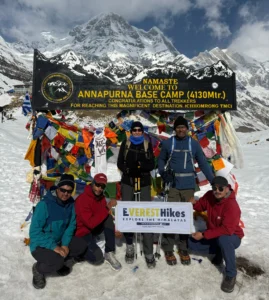 A group of Annapurna Base Camp Trek